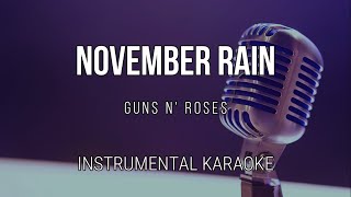 November Rain  Guns N Roses  Instrumental Karaoke  Backing Track [upl. by Netniuq713]