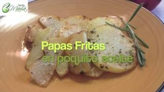 PAPAS FRITAS CON POQUITO ACEITE  HECHOxMAMÁ [upl. by Ylrebmik]