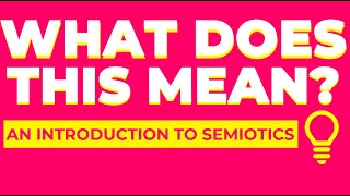 An intro to semiotics for art and design students [upl. by Spoor348]