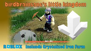 Roblox Islands AFK Cry Iron Farm tutorial [upl. by Qidas505]