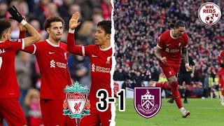 Liverpool 31 Burnley Liverpool respond to Manchester City to go back 2 points clear LIVBUR PL [upl. by Narik9]