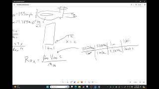 Example Calculating boundary layer thickness for an aircraft [upl. by Aliel440]