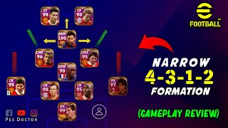 Narrow 4312 Formation Review  eFootball 2023 Mobile [upl. by Niak]