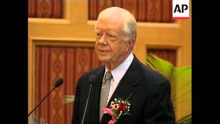 Former US President Jimmy Carter on official visit [upl. by Noe]