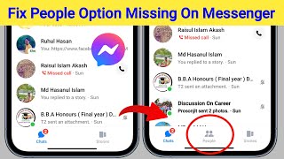 How to Fix People Option Missing On Messenger  Messenger People Option Not Showing Problem Solve [upl. by Aivato]