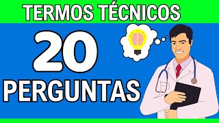 🔴 20 Termos Técnicos em Enfermagem 1  Quiz enfermagem [upl. by Hujsak663]