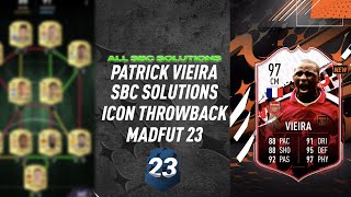 PATRICK VIEIRA  ALL 18 SBCS  Easiest Way Possible  MadFUT 23 [upl. by Namhar]