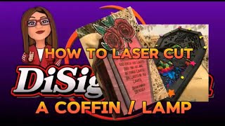 Video 41 How To Laser Cut in LASERGRBL a Coffin  Tealight  Assembly amp Paint [upl. by Gokey]