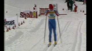 SkidVM 1985  Seefeld  4x10 km sista sträckan 3 av 3 [upl. by Eidnahs154]