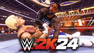 I Played a Gauntlet Match in WWE 2K24 [upl. by Kyriako]