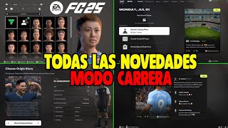 Todas las Novedades de Modo Carrera FC 25 [upl. by Nylasej]