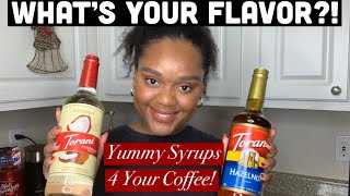 My 5 FAVORITE Syrups How To Make Coffee At Home WITH Flavored Syrups [upl. by Tadd]