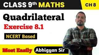 class 9 chapter 8 quadrilateral exercise 81 ncert solutions part 1 [upl. by Engelhart]