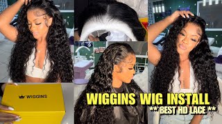 WIGGINS HAIR has the BEST HD LACE  Honest Hair Review  Detailed Loose Deep Wave Wig Install [upl. by Lindy59]