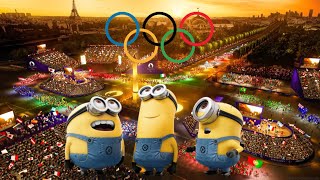 Cérémonie dOuverture des Jeux Olympiques de Paris 2024 Les Minions [upl. by Myrt]