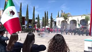 Incineración de Bandera Ejército Mexicano 24 de febrero 2018 [upl. by Aehtna]