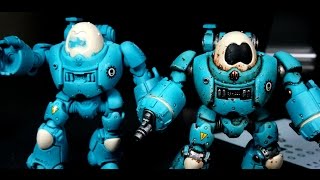 Painting Adeptus Mechanicus Kastelan Robots Part 1 [upl. by Mw794]