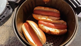 Air Fryer Hot Dogs Recipe  How To Cook Hot Dogs In The Air Fryer  So Easy [upl. by David883]