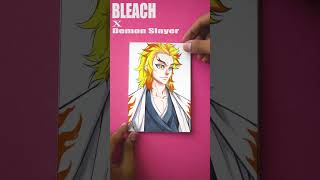 I Draw HASHIRA as BLEACH CAPTAINS  drawinganime shorts demonslayer [upl. by Ybrik]