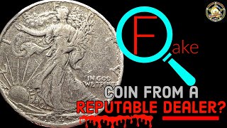 A Fake Walking Liberty Half Dollar from a REPUTABLE SOURCE Uh Oh [upl. by Austen]