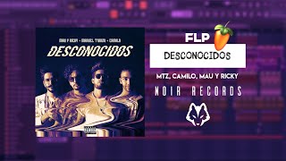 DESCONOCIDOS  MTZ Mau y Ricky Camilo ✘ NOIR Records ✘ FLP Gratis [upl. by Dion83]