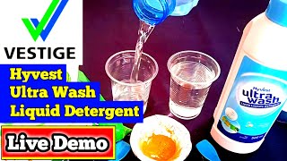 Vestige Ultra Wash Detergent Liquid Live Demo  वेस्टिज अल्ट्रा वॉश लिक्विड डेमो [upl. by Gratiana]