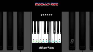 SpiderMan themepiano tutorial [upl. by Coppock127]