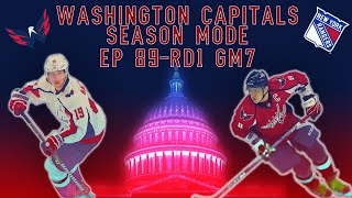 NHL 13  Washington Capitals Season Mode  EP89 PLAYOFFS Round 1 Game 7 vs New York Rangers [upl. by Ahnavas]