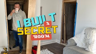 My Biggest DIY Hidden Bookcase Door  A Secret Room DIY Timelapse [upl. by Emoraj]