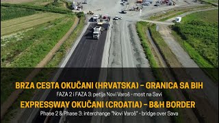 Brza cesta Okučani Hrvatska  granica BiH  juli 2024 [upl. by Alehc]