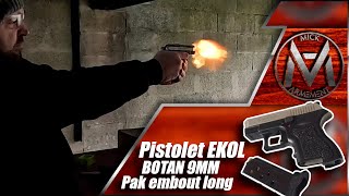 Pistolet Ekol botan 9mm pak 148 joules monstrueusement puissant [upl. by Haliak]