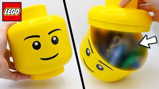 Giant LEGO Minifigure Head MYSTERY Box Opening Sets amp Minifigures [upl. by Eoj903]