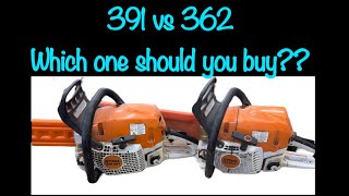 Stihl ms 391 vs ms 362 chainsaw which is the best chainsaw [upl. by Alleda]