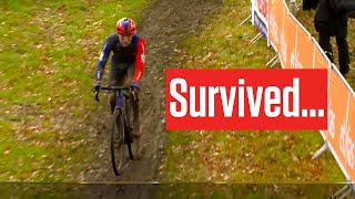 MUDFEST FINISH At UCI World Cup Cyclocross Dendermonde 2023 [upl. by Drarrej439]