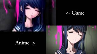 Dangan Ronpa  Sayaka Maizonos Death Comparison PSP vs Anime [upl. by Maida]