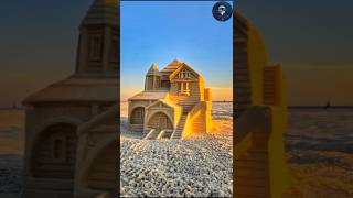 What an amazing house this boy makes out of sand 🤯  New Viral Gadjet  hand crafts shorts [upl. by Prager]