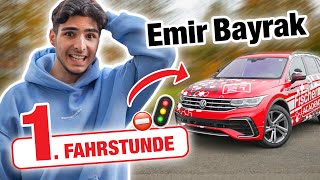 Erste Fahrstunde SCHALTUNG mit Emir Bayrak 🤪  Fischer Academy [upl. by Jaella352]