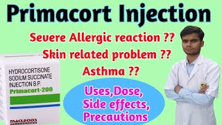 primacort Injection । hydrocortisone injection usesside effects in hindi। Hydrocort 100 injection [upl. by Thurmann218]