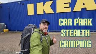 IKEA CAR PARK STEALTH CAMPING  Security man was watching me [upl. by Dacia]