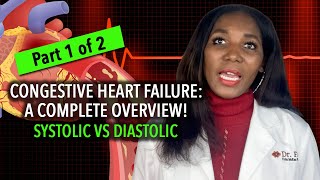 Congestive Heart Failure Overview Part 1 Systolic vs Diastolic [upl. by Amsa]