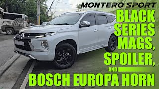 MONTERO SPORT 2025 Setup Black Series Mags GT Spoiler Bosch Horn Triple Threat Combination [upl. by Aserehs]