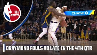 Lakers wanted a flagrant foul called on Draymond Green for this contact on Anthony Davis [upl. by Coleville]