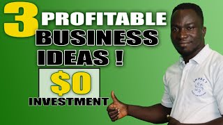 3 TOP Business Ideas You Can Start With NO MONEY [upl. by Tennes226]