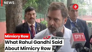 Rahul Gandhi Decries Medias Mimicry Row Attention Over Critical Parliamentary Issues [upl. by Robinson]