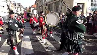 Les plus célèbres marches militaires écossaises Somme Battlefield Pipe Band Pierre Lenoble report [upl. by Kere823]