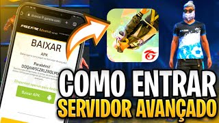 COMO ENTRAR NO SERVIDOR AVANÇADO DO FREE FIRE ATUALIZADO EM 2024 PELO CELULAR MOBILE passo a passo [upl. by Alastair62]