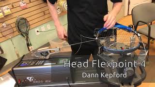 Time Lapse How to String a Head Flexpoint 4 Tennis Racquet [upl. by Broeker321]