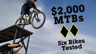 Vitals 2000 FullSuspension Budget Mountain Bike Comparison Test [upl. by Desberg]