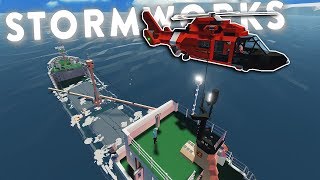 DANGEROUS SINKING SHIP RESCUE amp SURVIVAL  Stormworks Multiplayer Gameplay  Arctic Update [upl. by Arikehs]