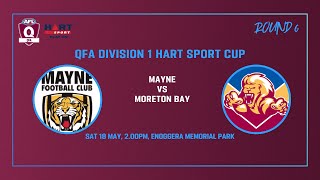 Mayne vs Moreton Bay Mens Div 1 AFL [upl. by Leuqar]